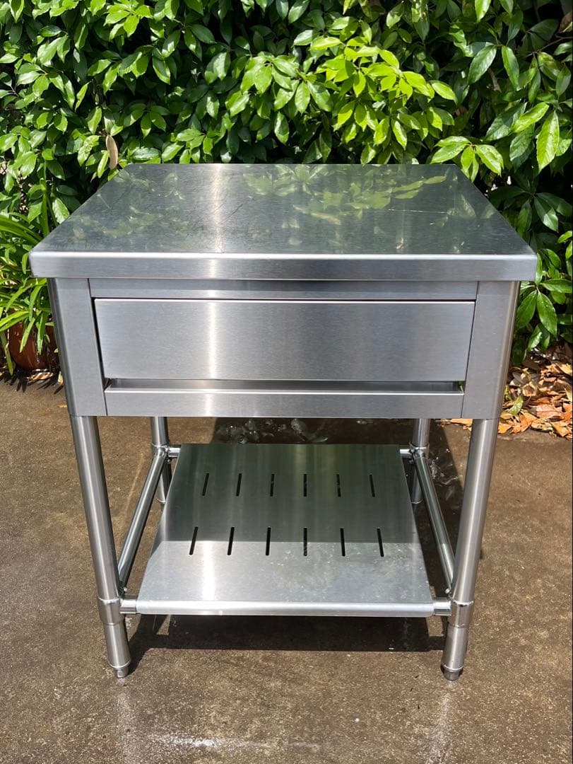 ステンレス作業台　引き出し付き　650×600×780