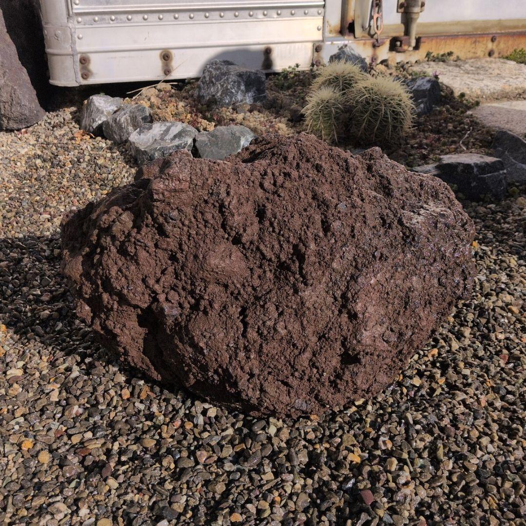 赤　富士　溶岩石　34.4キロ　庭石　石 鑑賞石　庭　坪庭　ガーデニング