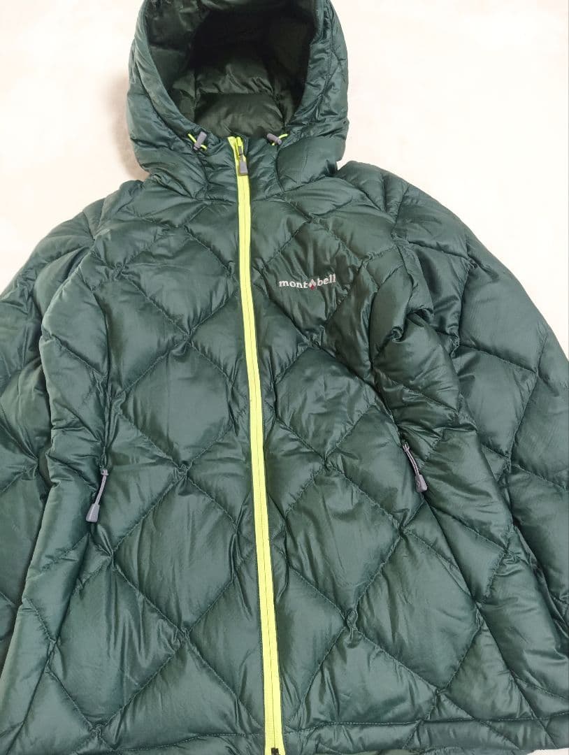 montbell　レディースS　ライトアルパインダウンパーカ　グリーン