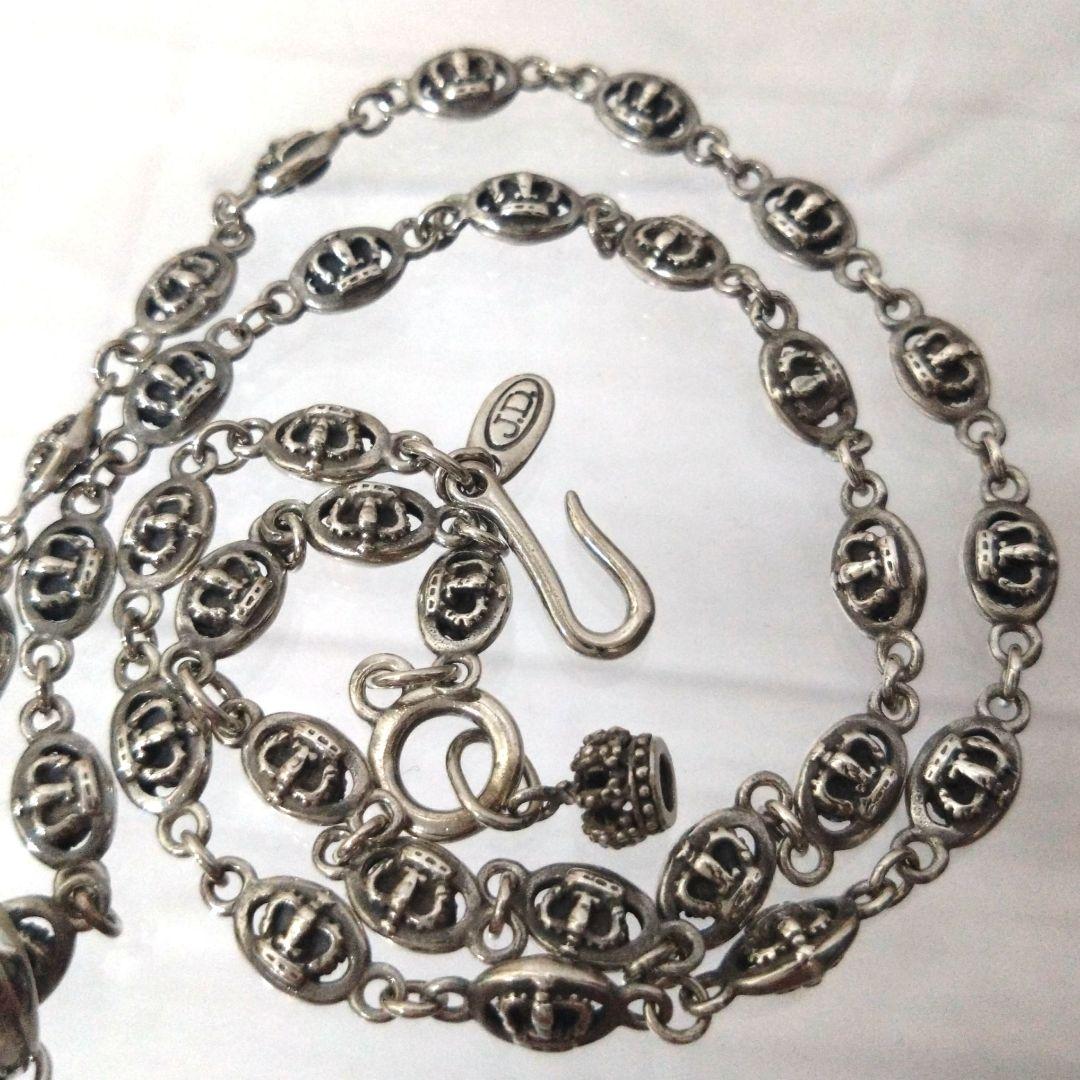 ジャスティンデービス　 STAR クリスタルペンダント　ネックレス　王冠チェーン