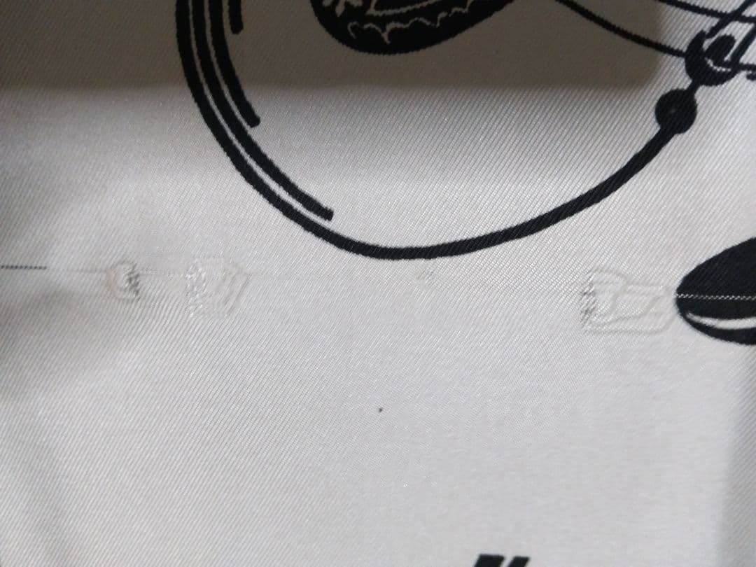 HERMES白色馬車スカーフ