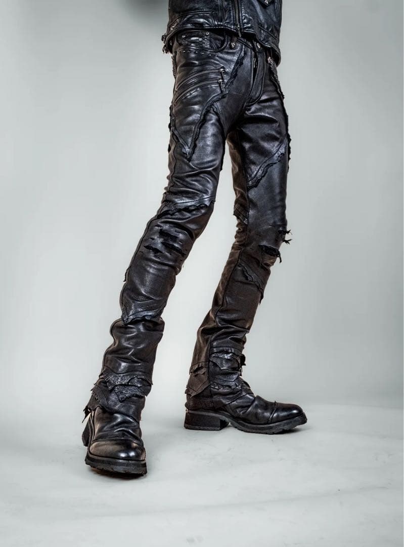 14th addiction Desert Neo Long レザーパンツ