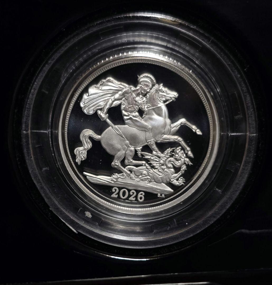 7.99グラム イギリス ソブリン 銀貨 プルーフ 【Proof】 新品未使用