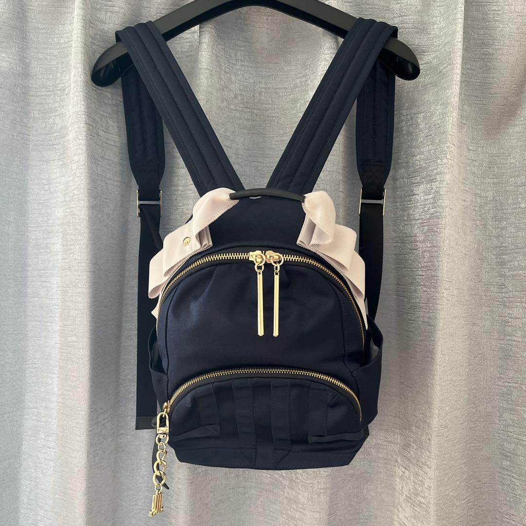 ✨極美品✨ ランバンオンブルー エコール リュックサック ネイビー