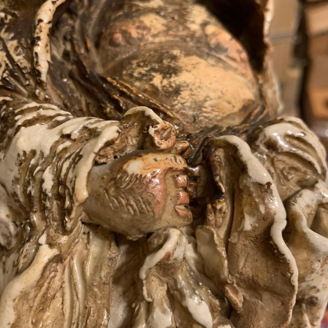 達磨　　置物　　二六焼 時代箱　美品　157