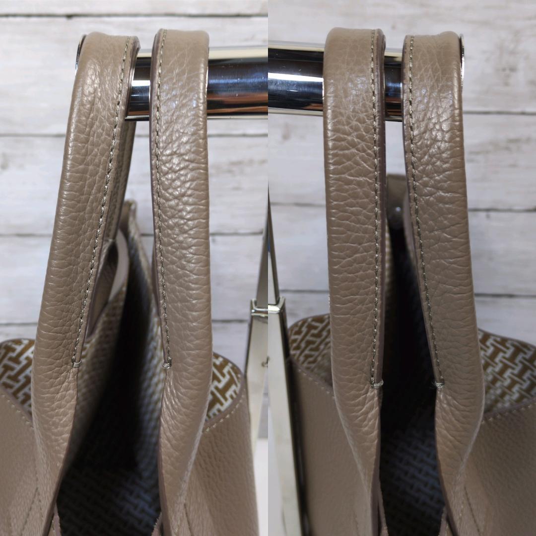 イアクッチ IACUCCI オペラ トートバッグ ハンド レザー グレーシュ