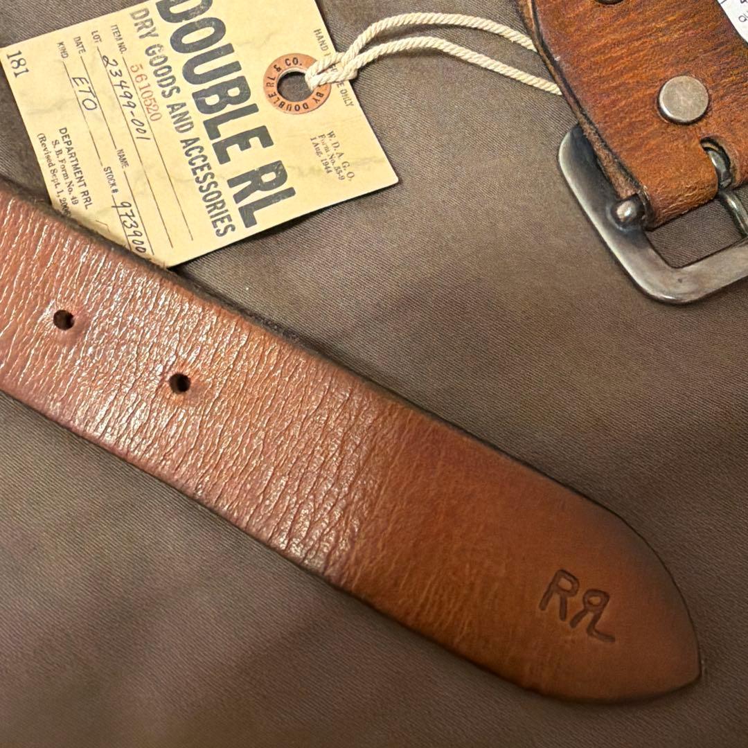 新品【希少】直営店購入　RRL ベルト　ギャリソン ダブルアールエル 36