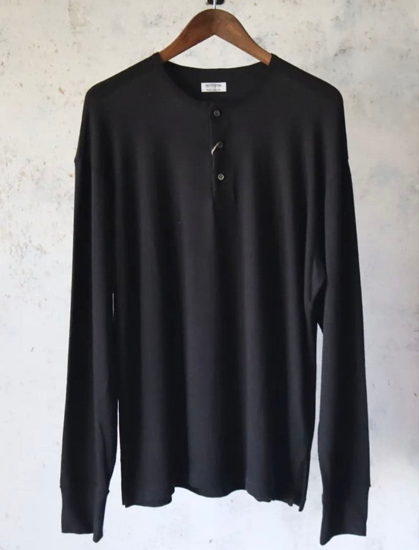 MAATEE&SONS L/S HENRY NECK TEE サイズ3