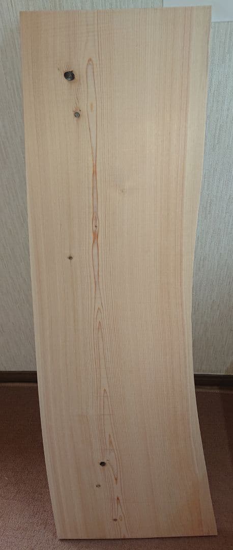 桧  一枚板  カウンター  飾り板