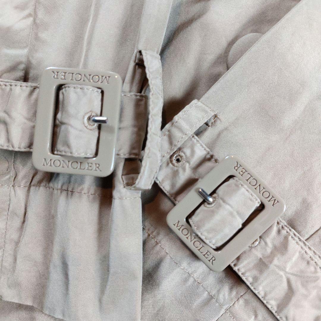 モンクレール マグノリア 大きめボタン ゆったりベルトナイロントレンチコート 2