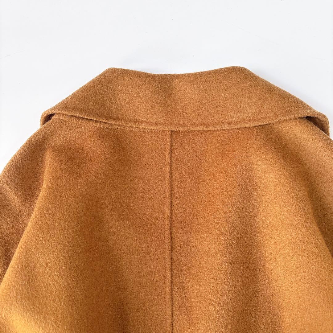 美品⁑ Liyoca リヨカ　ウールリバーガウンコート　キャメルブラウン　羽織り