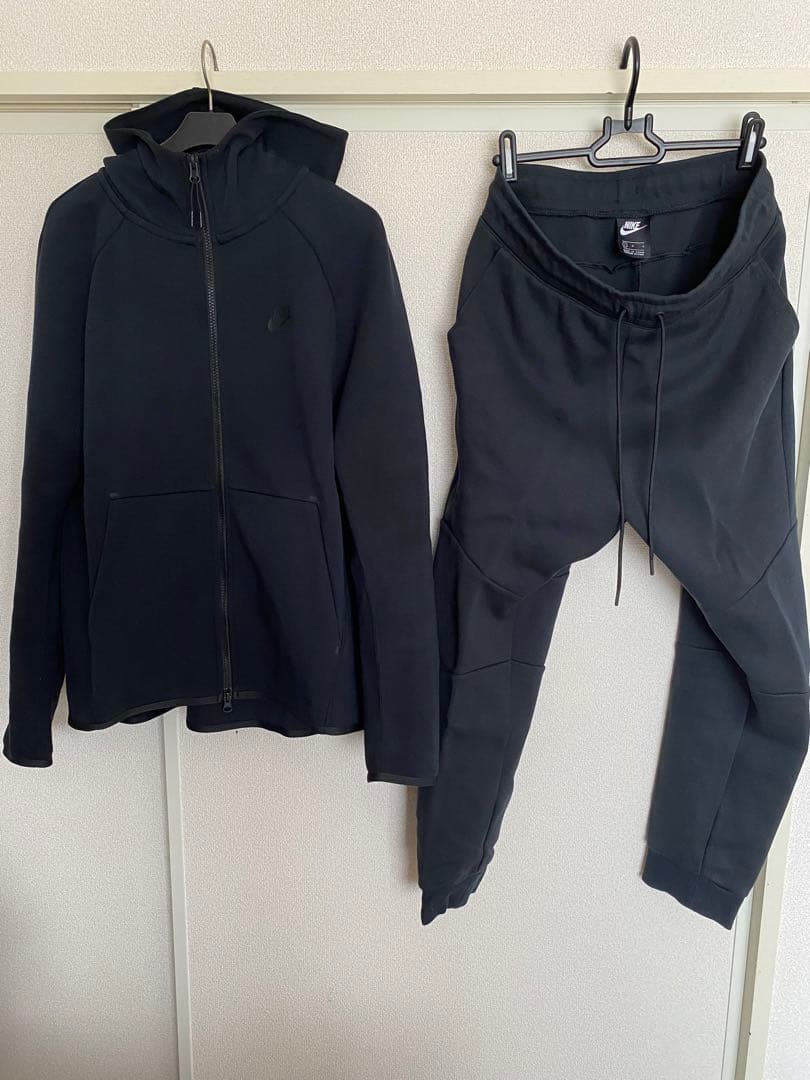 NIKE テックフリース 黒 L 上下セットアップ