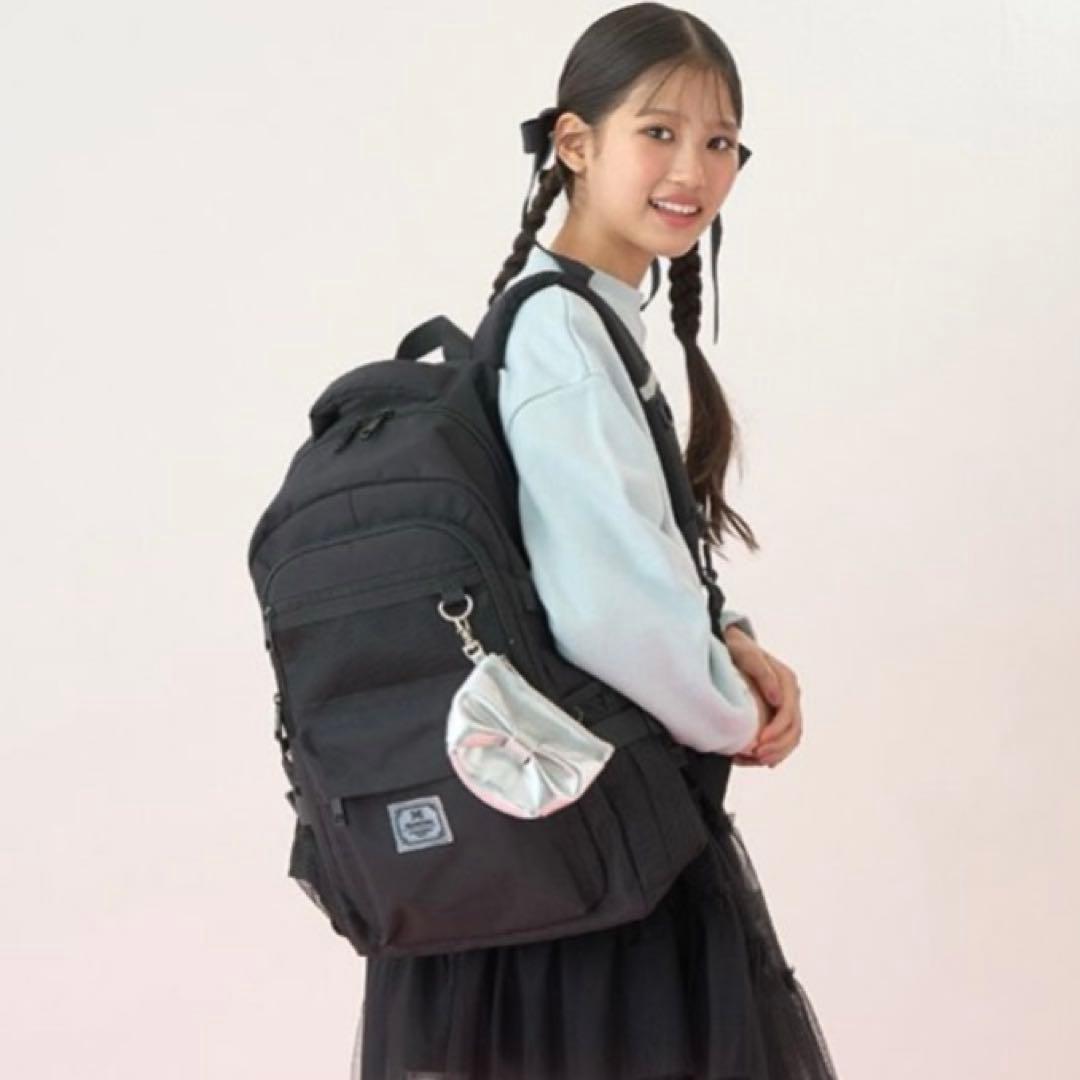 メゾピアノジュニア　リボンポーチつきリュック