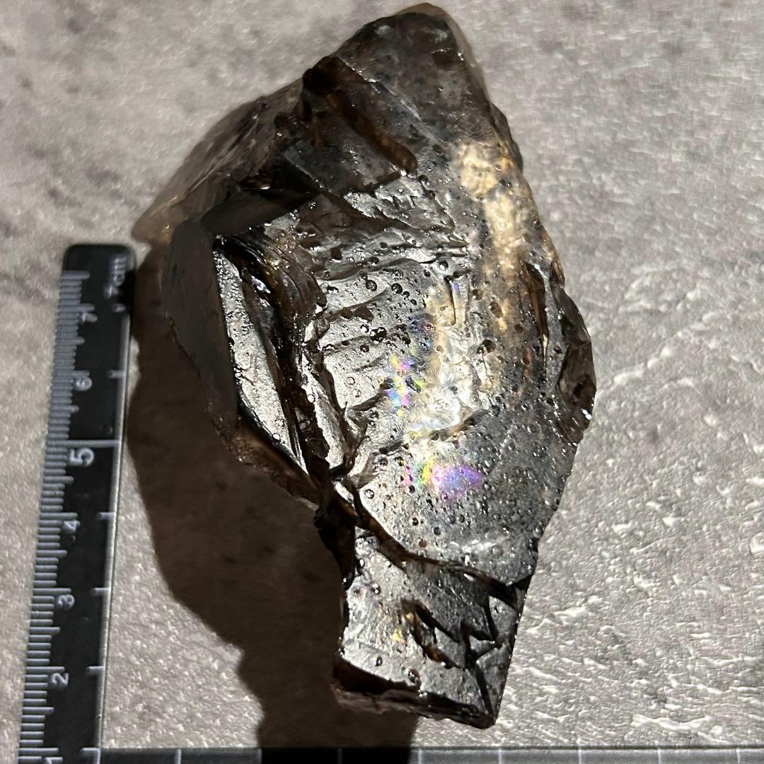 ⭐︎天然石　エレスチャルクォーツ　骸骨水晶　虹あり