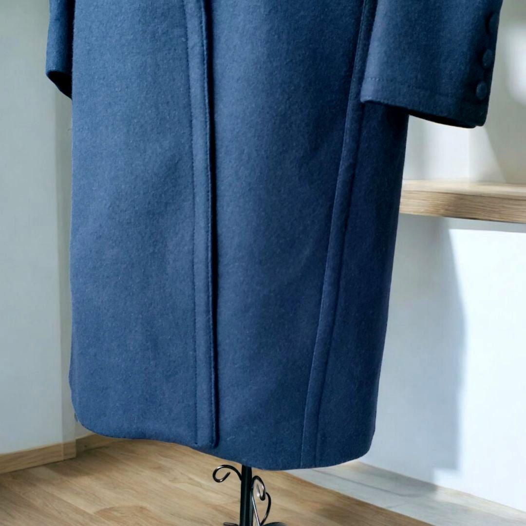 ブルマリン ファー付 カシミヤブレンド ロングコート