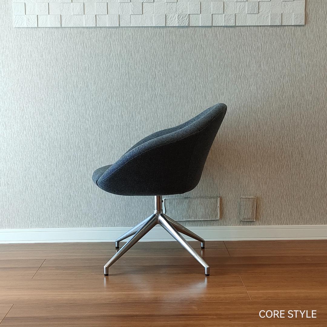 デザイナーズチェア　ラウンジチェア　グレー②