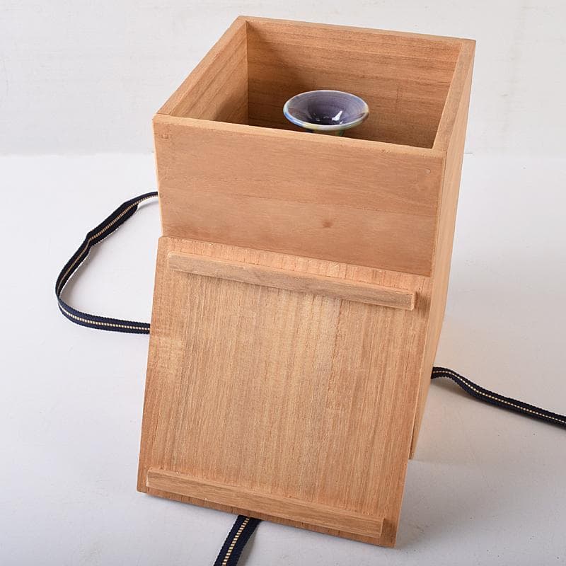 九谷焼　柳雨軒　三代八十吉　徳田正彦作　彩釉　壷　共箱　U　R8706