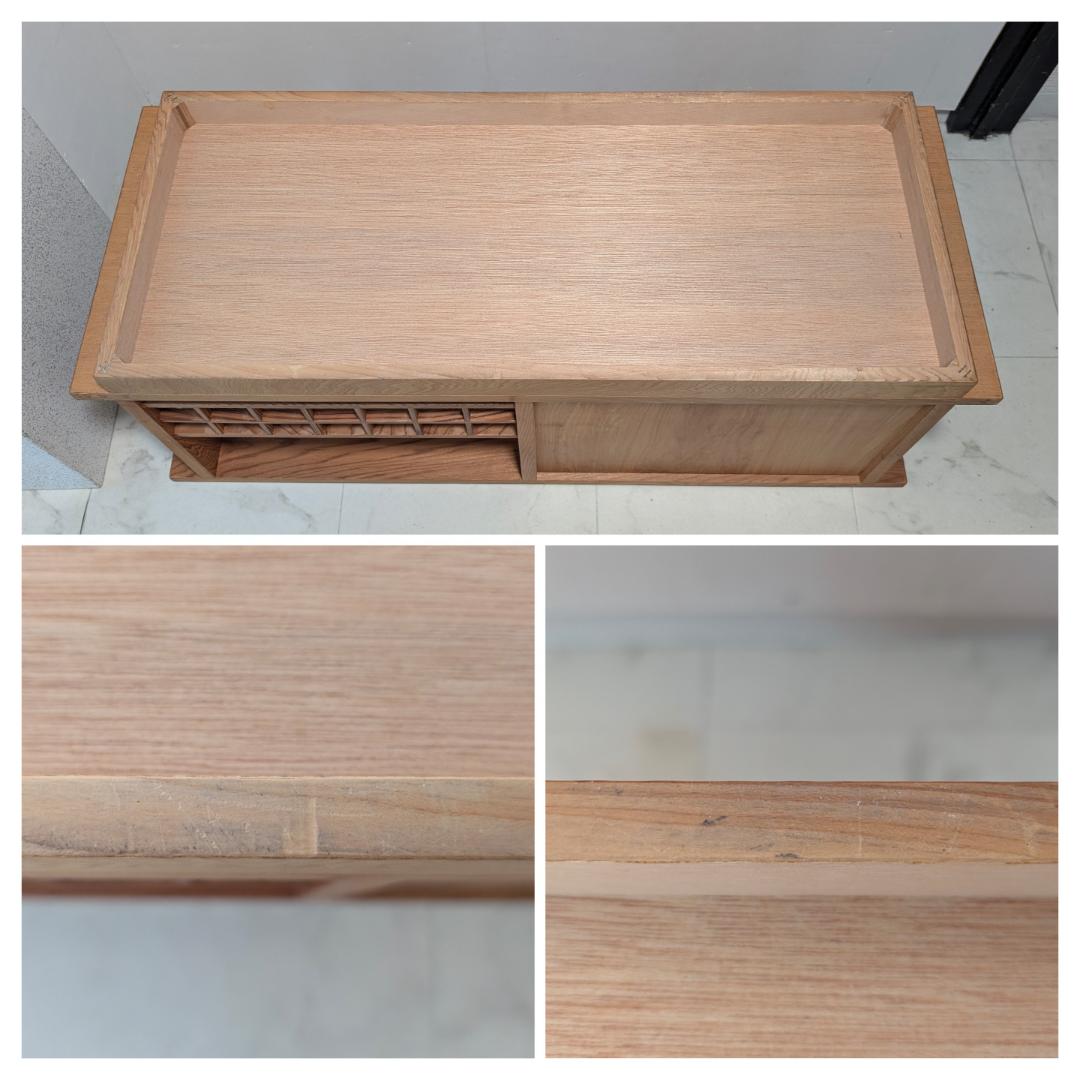 USED 屋久杉 飾り棚 キャビネット 置床 大川家具 ジャパニーズモダン 希少