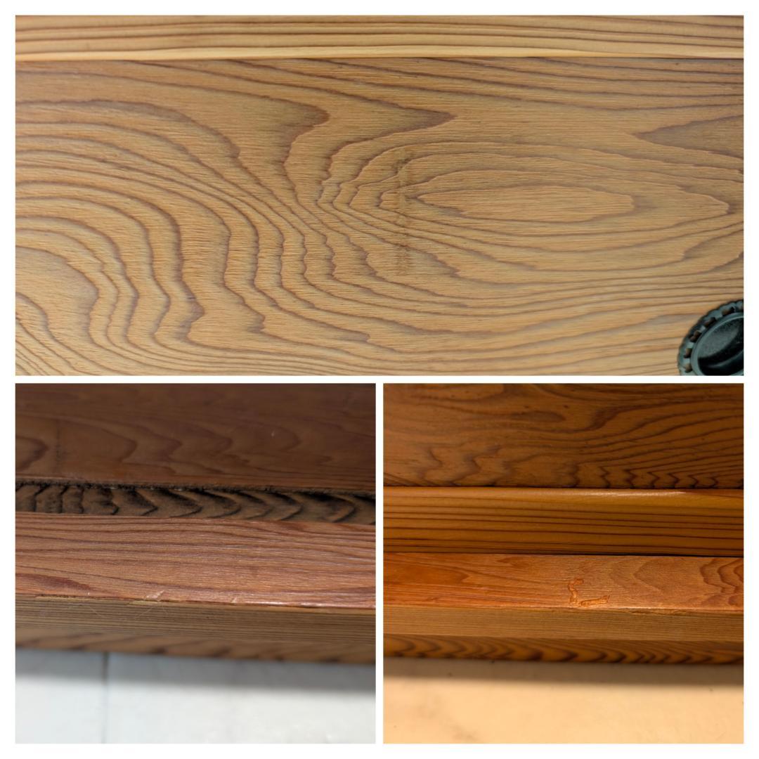 USED 屋久杉 飾り棚 キャビネット 置床 大川家具 ジャパニーズモダン 希少