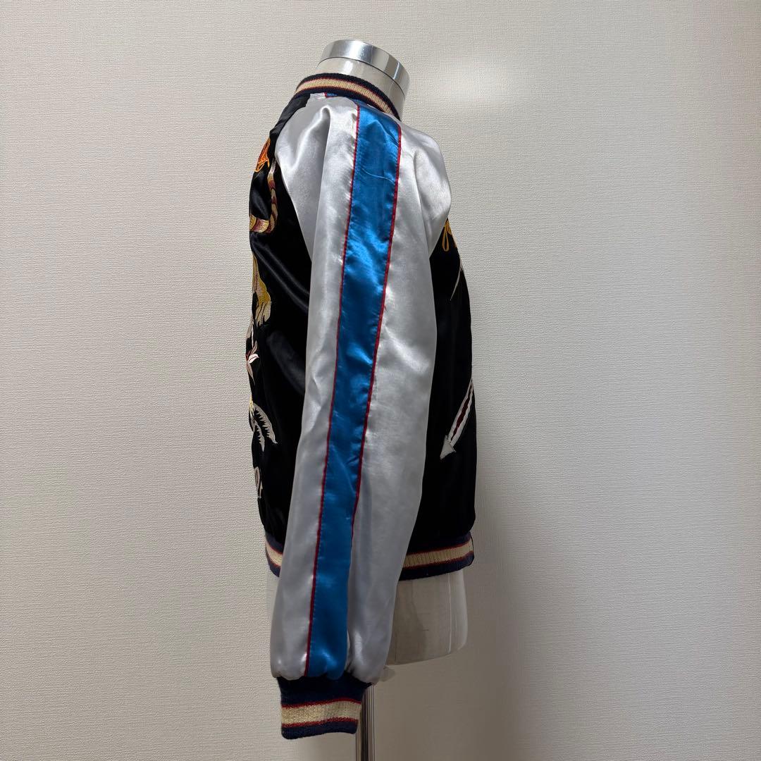 ビームスボーイ　スカジャン　リバーシブル　別珍　サテン　虎　刺繍　テーラー東洋