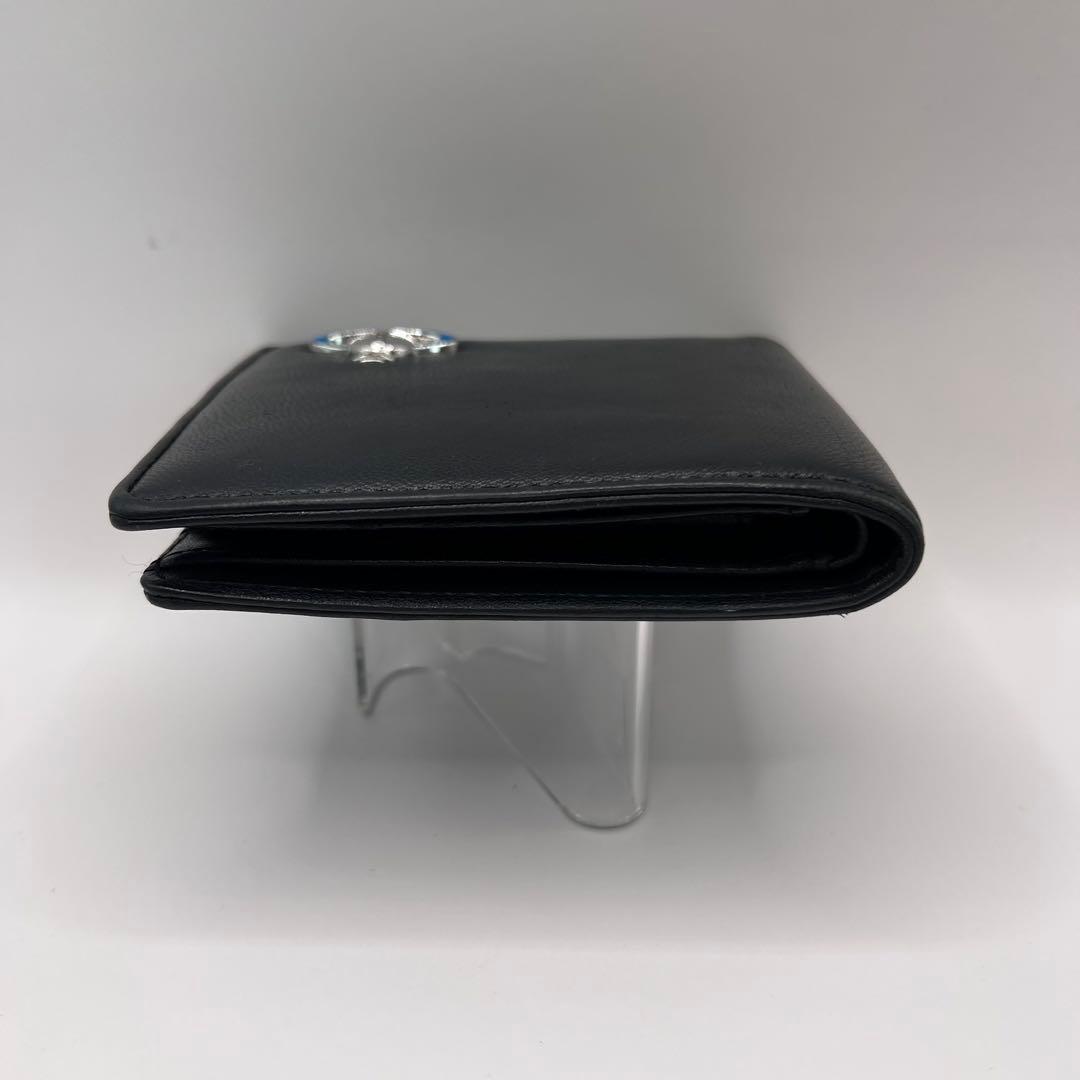 vivienne westwood 二つ折り財布　ブラック　EMMA ブルー