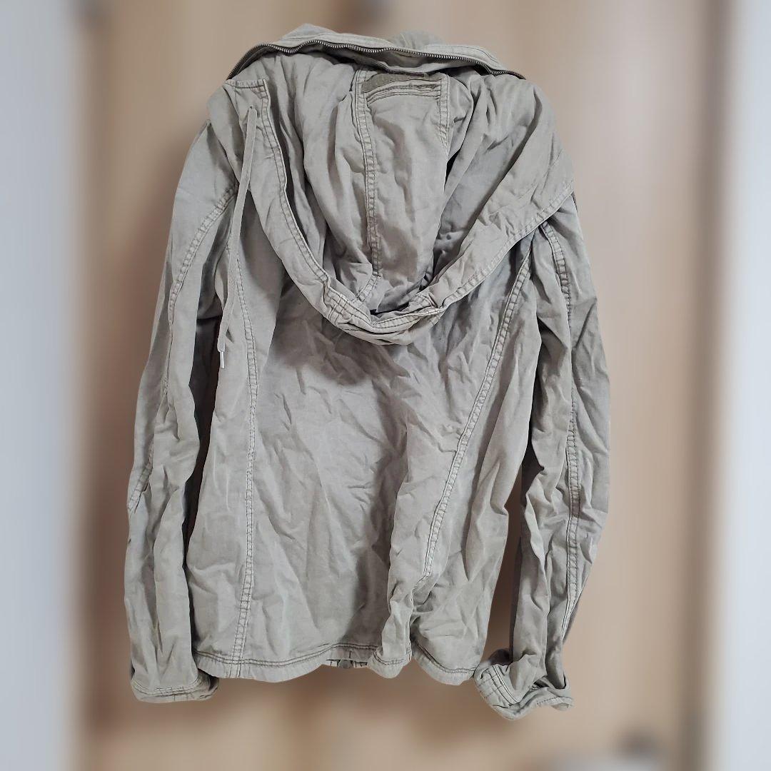 G.O.A. フード付きミリタリージャケット ベージュ