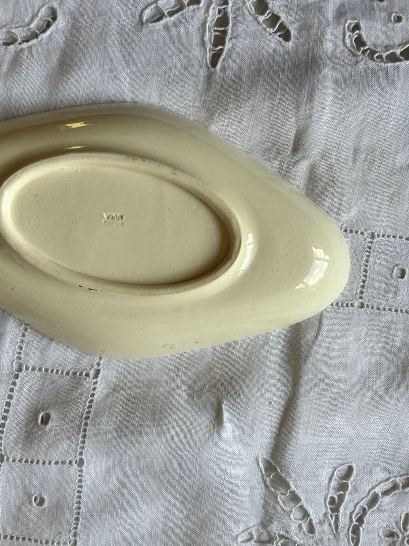 ブラウン　ラヴィエ セピア　ボタニカル　ジャポニズム　　フランス　アンティーク