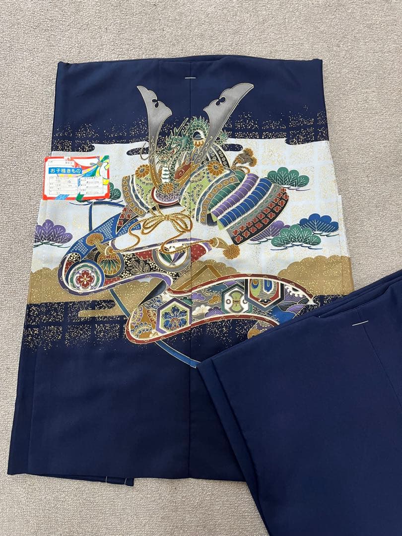 新品★七五三　男の子　きもの羽織セット　四つ身　C01