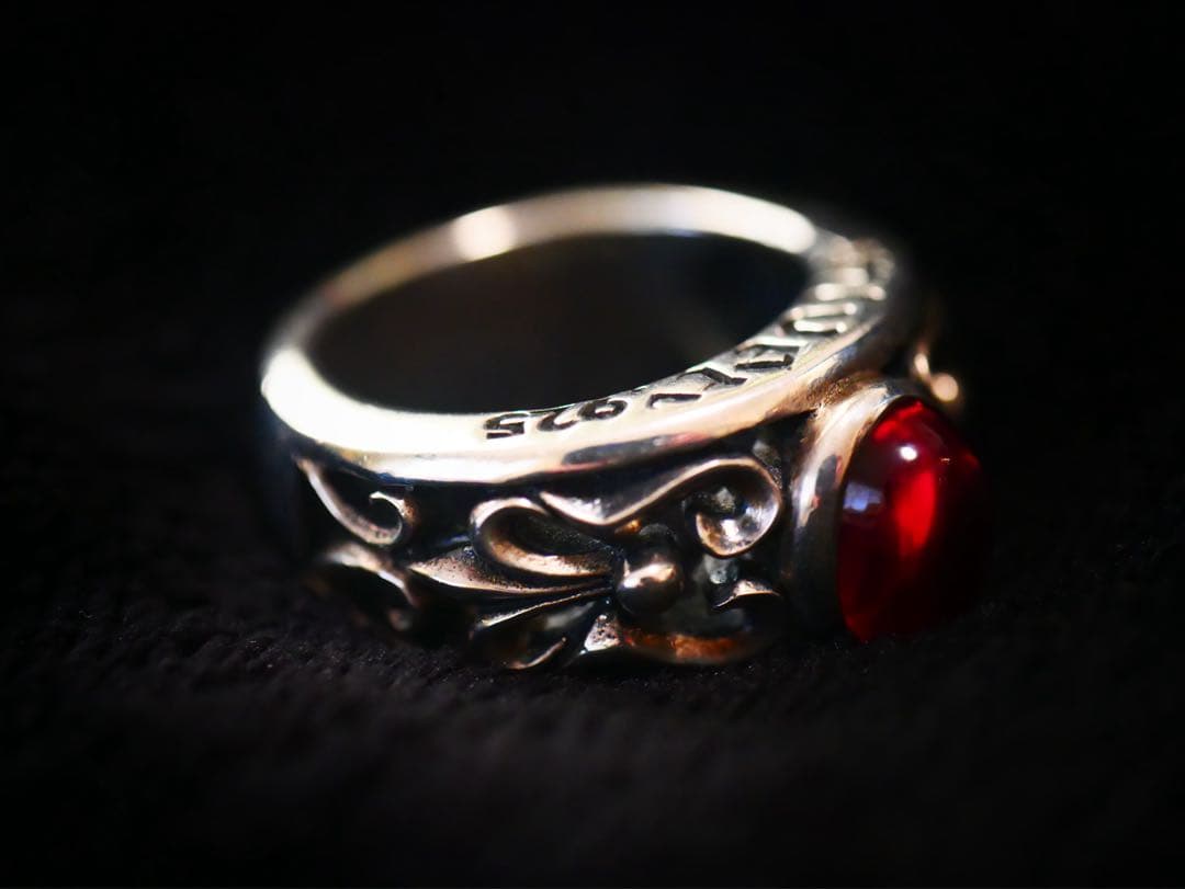 （赤）✨極美品✨archive シルバー925 リング 24~25号？