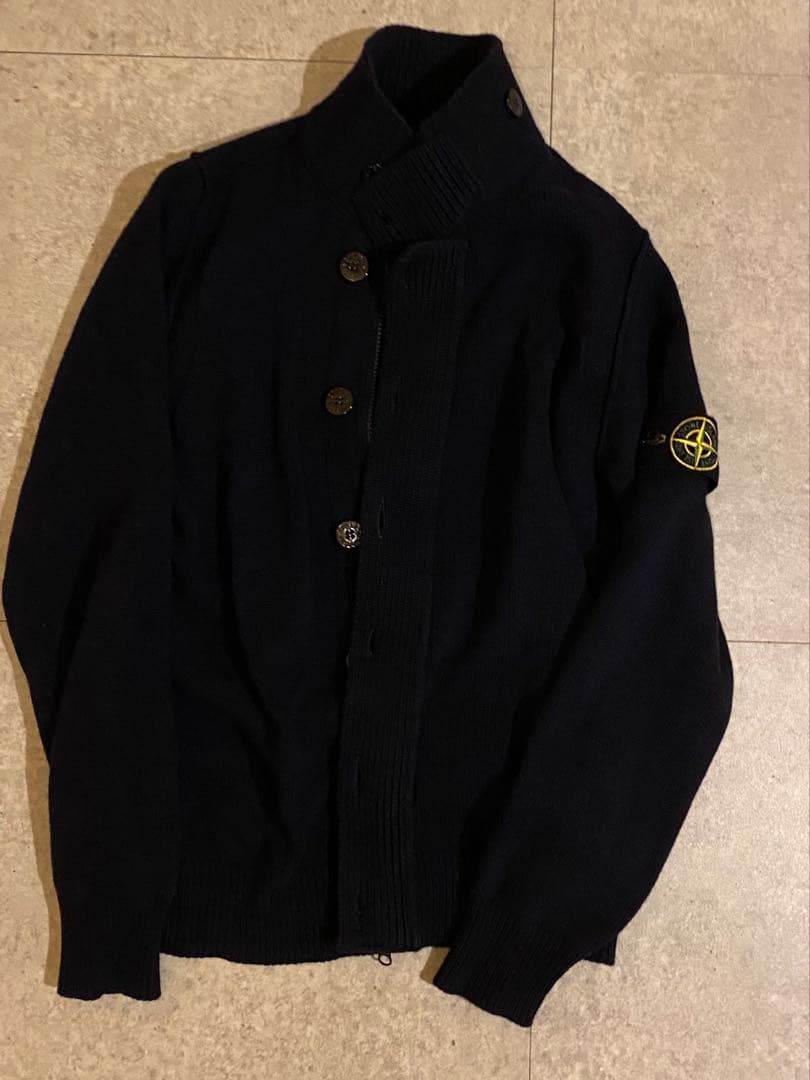 ストーンアイランド ネイビー カーディガン