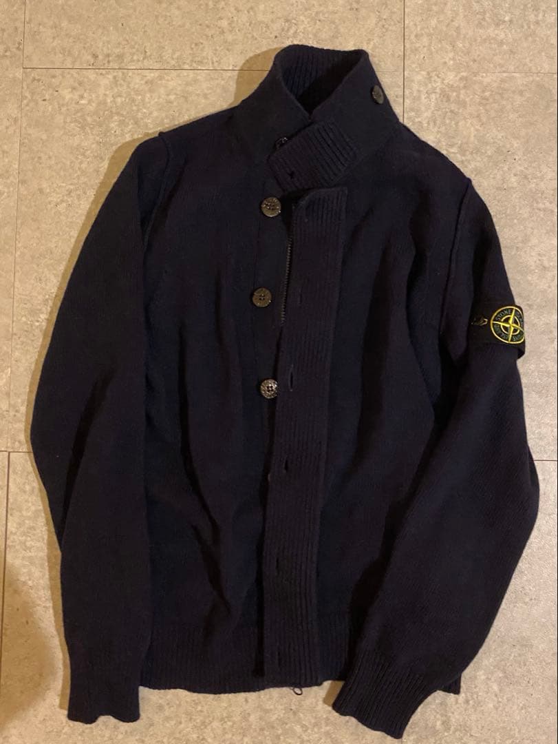 ストーンアイランド ネイビー カーディガン