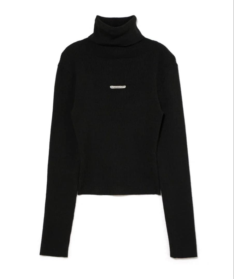 m*u様 即日発送ブラックMary turtle knit tops新品タグ付き