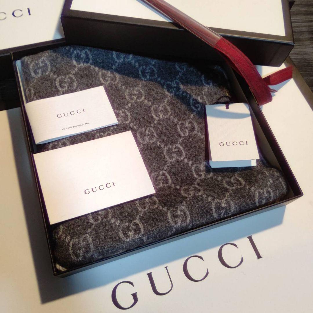 ❤極美品箱付き❤GUCCI マフラー ショール ストール スカーフ❤カシミア❤