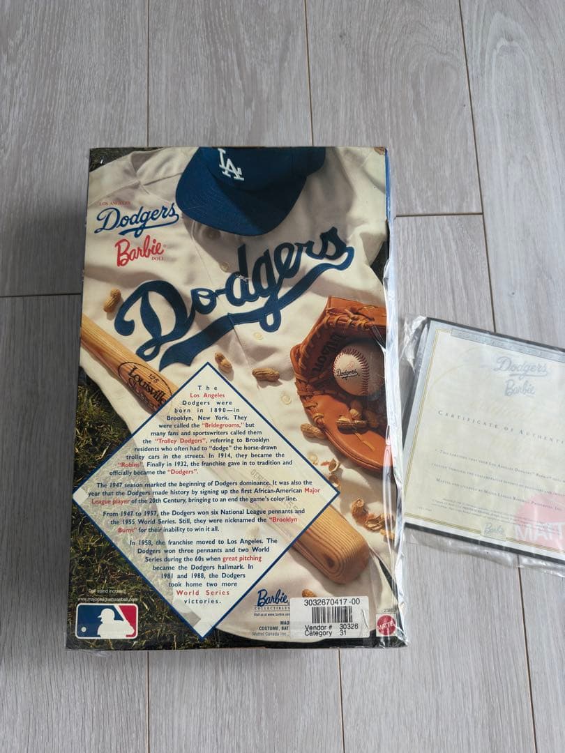 1999年ドジャース ヴィンテージ Barbieバービーdodgers大谷翔平