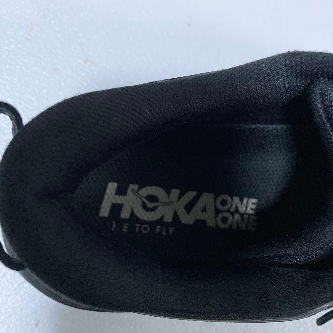 美品 ホカオネオネ BONDI7 ランニングシューズ ブラック 黒 22.5
