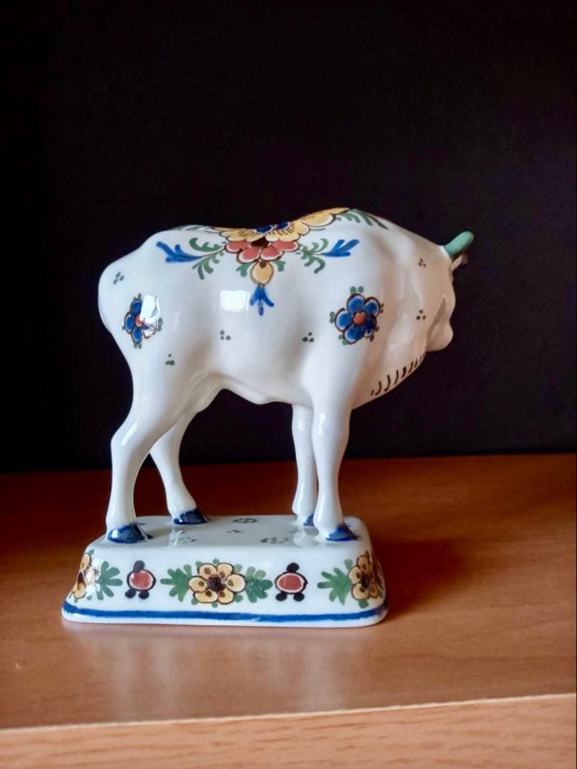  Delft ロイヤルデルフト オランダ　陶器　牛　赤絵
