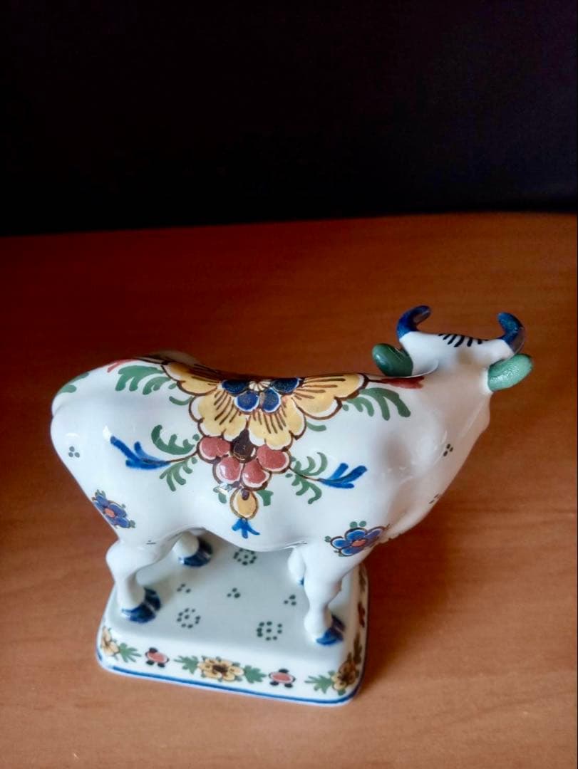  Delft ロイヤルデルフト オランダ　陶器　牛　赤絵