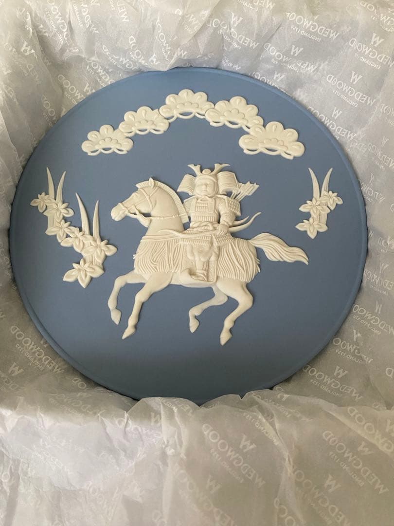 ★ウェッジウッド ジャスパー リトルサムライ プレート 子どもの日