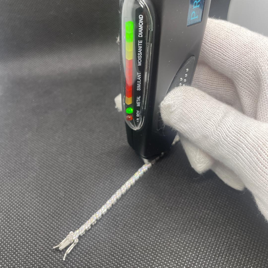 モアサナイト ブレスレット ロンバス17cm　【Ron17】