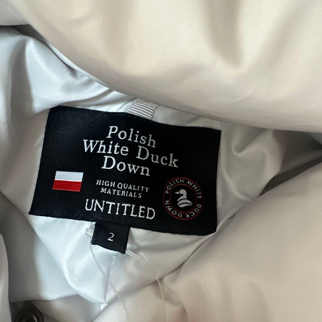 【新品】UNTITLED フード付きダウンジャケット