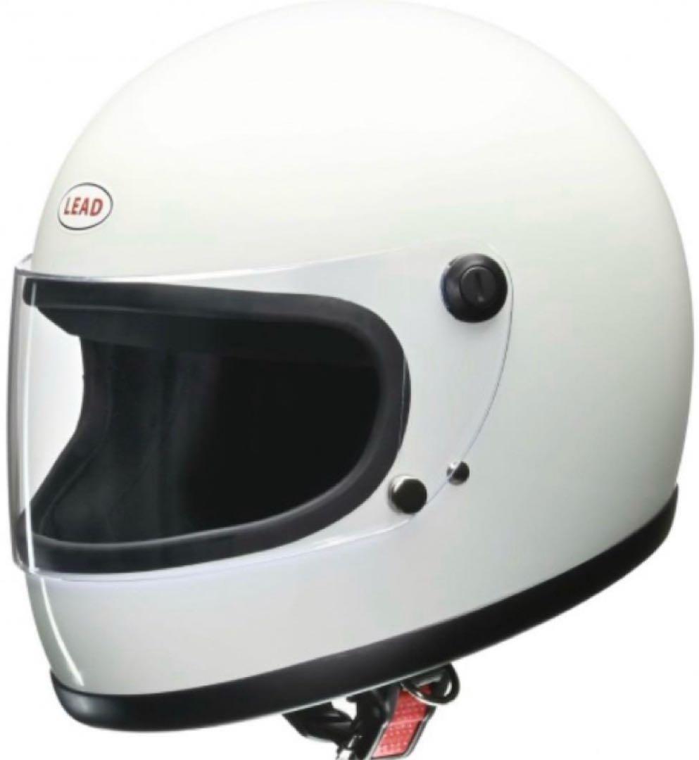 LEAD リード工業 RX-300R ホワイト ビンテージフルフェイス 族ヘル