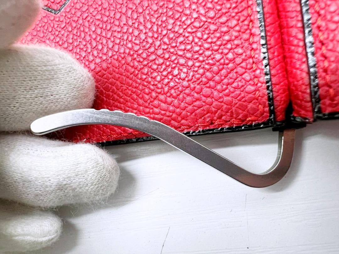 美品　VALEXTRA　ヴァレクストラ　グレインカーフスキン　マネークリップ