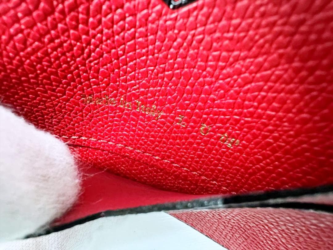 美品　VALEXTRA　ヴァレクストラ　グレインカーフスキン　マネークリップ