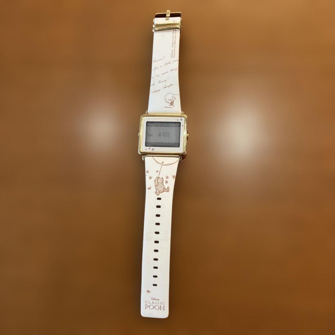 腕時計、エプソン　スマート　キャンバス、プーさん