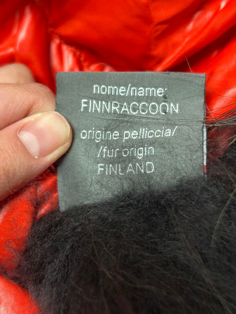 DUVETICA オレンジ　ファー付き　ダウンジャケット　40サイズ