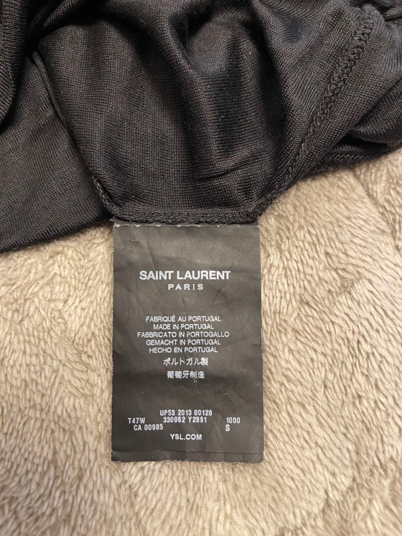 サンローラン　SAINT LAURENT　シルク　Tシャツ　トップス　エディ期