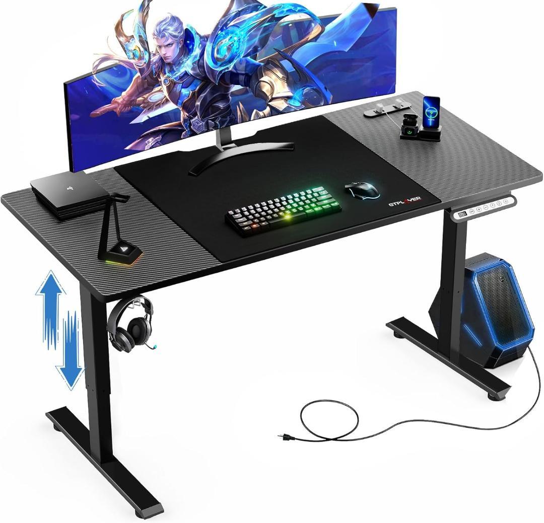 【開封済・未使用】GTPLAYER ゲーミングデスク 昇降デスク 電動 静音