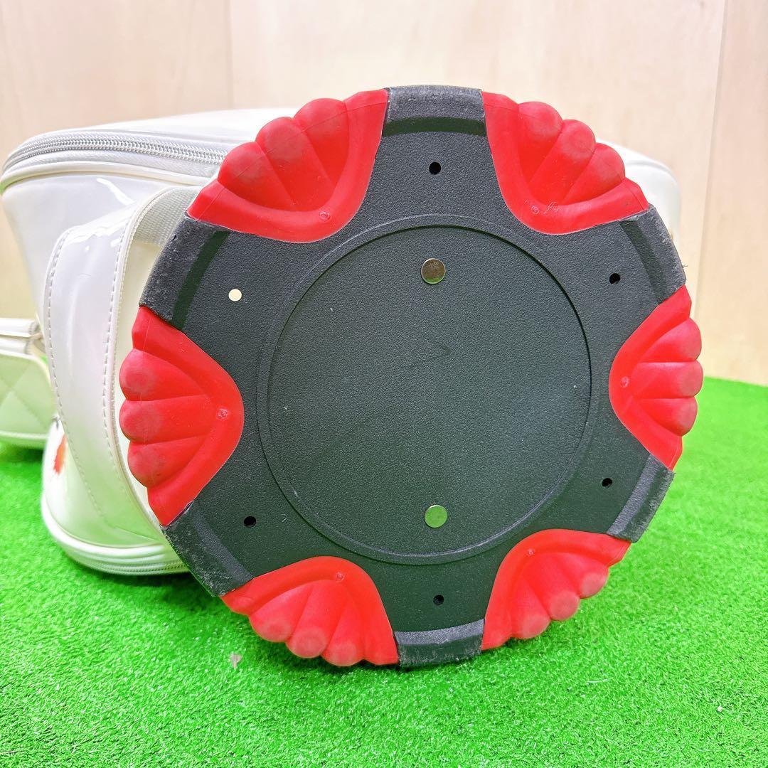 【数量限定品】 PsychoBunny キャディバッグ ホワイト エナメル 美品