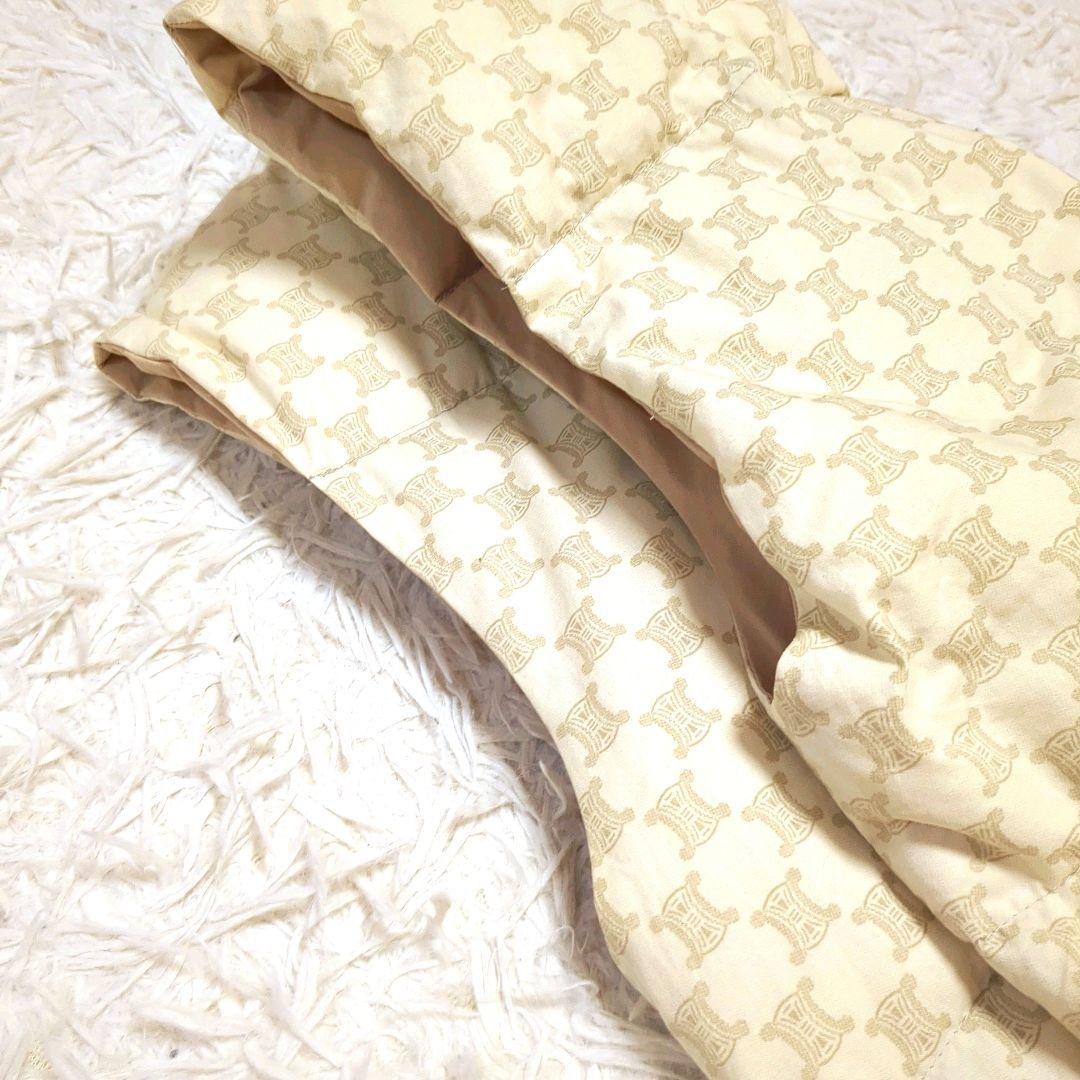 【美品】セリーヌ☆トリオンフ　総柄　西川　ダウンベスト　XL相当