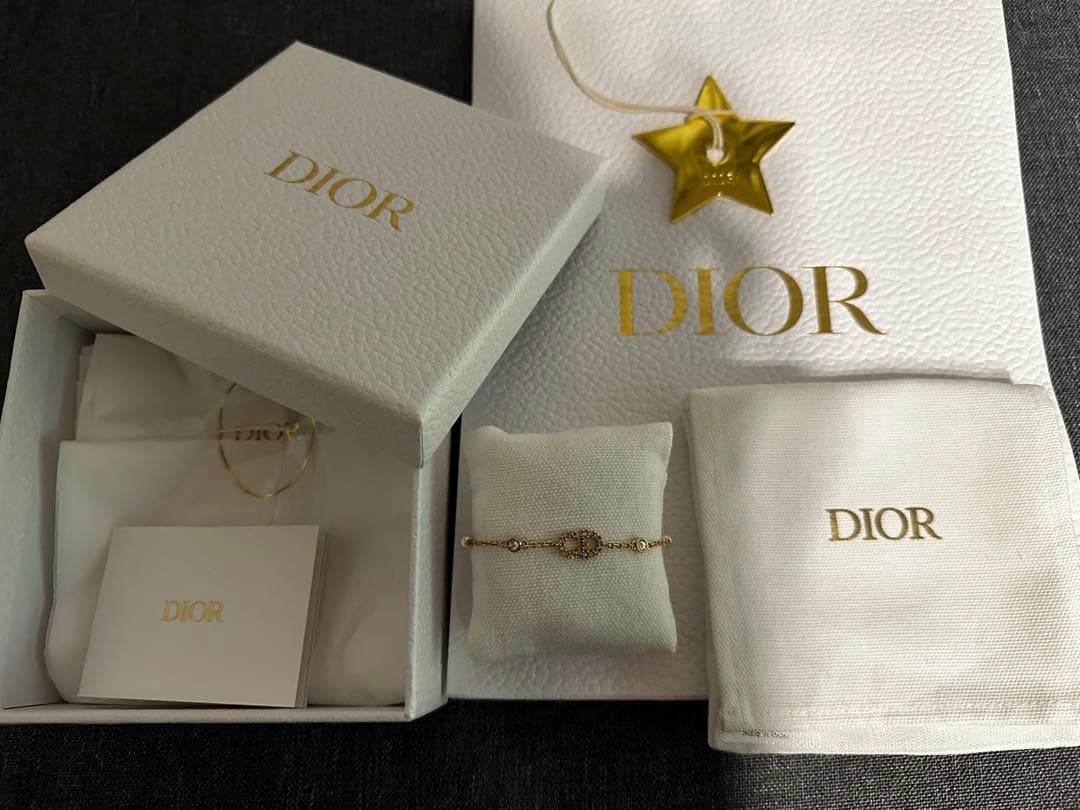 Christian Dior CDロゴ ブレスレット パール ゴールド
